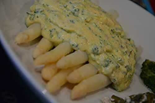 Asperges à la flamande sans beurre.