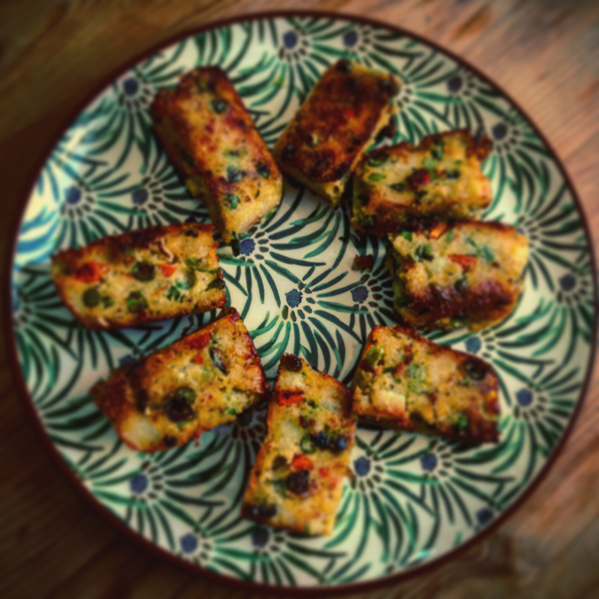 Croquettes de légumes sans gluten et sans lactose. 