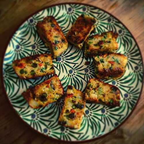 Croquettes de légumes sans gluten et sans lactose. 