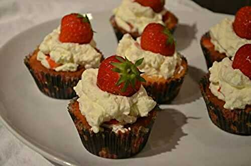 Cupcakes fraises/chantilly