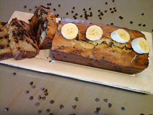 Banana bread aux pépites de chocolat 