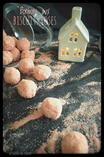 Bonbons aux biscuits roses