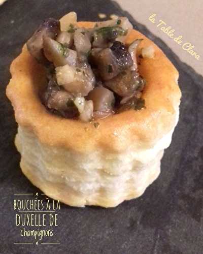 Bouchées à la duxelle de champignons 