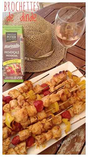 Brochettes de dinde 