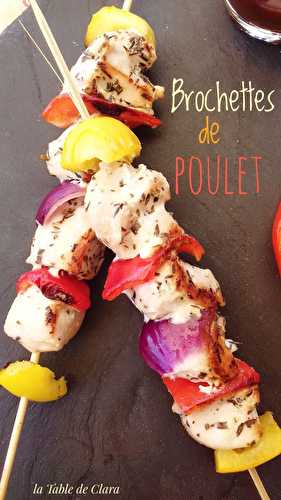 Brochettes de poulet 