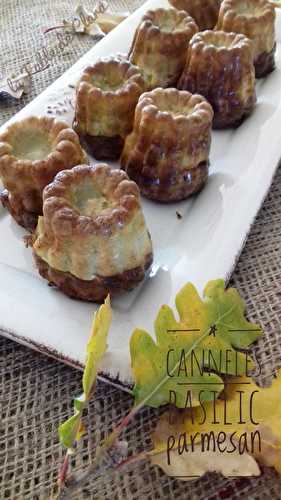 Cannelés basilic parmesan