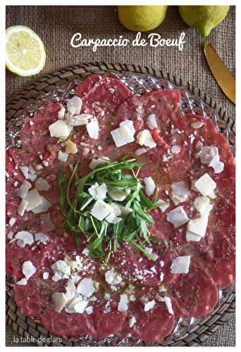 Carpaccio de boeuf