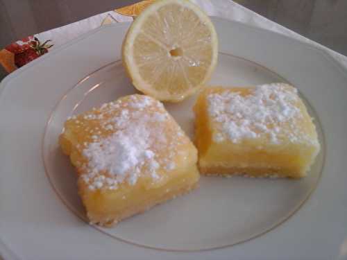 Carrés au citron