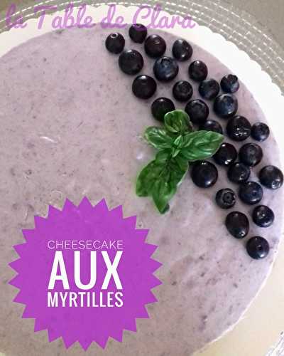 Cheesecake aux myrtilles 