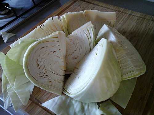 Chou braisé aux carottes et lardons
