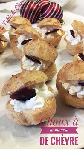 Choux à la mousse de chèvre 