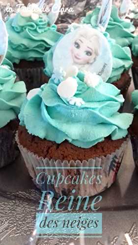 Cupcakes Reine des neiges