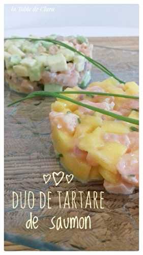 Duo de tartare de saumon 