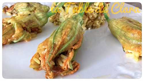 Fleurs de courgettes farcies