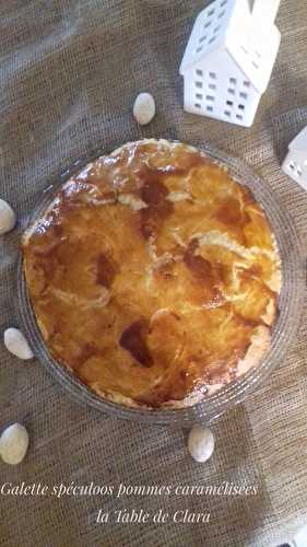 Galette des rois spéculoos pommes caramélisées 