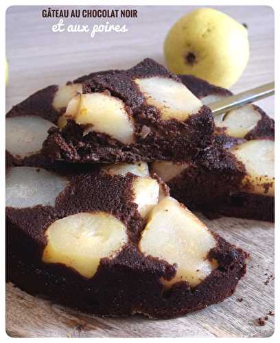 Gâteau au chocolat et aux poires