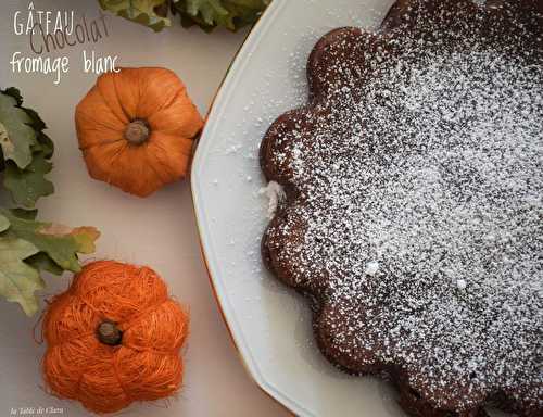 Gâteau au chocolat et fromage blanc 