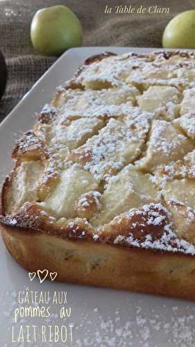 Gâteau aux pommes au lait ribot 