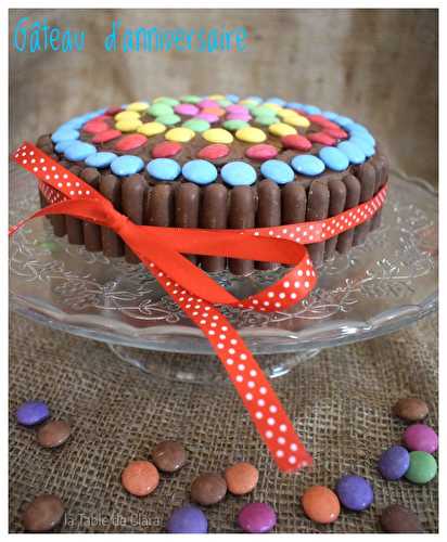 Gâteau d'anniversaire smarties 