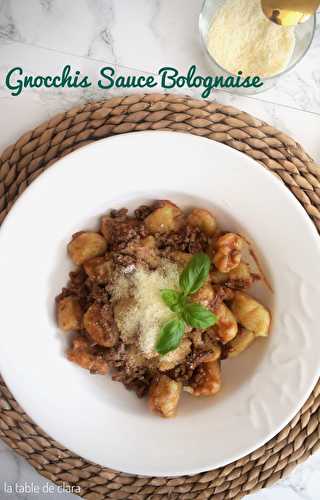 Gnocchis sauce bolognaise