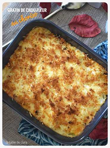 Gratin de chou-fleur au chorizo