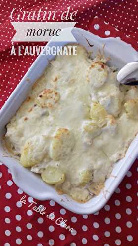 Gratin de morue à l'auvergnate 