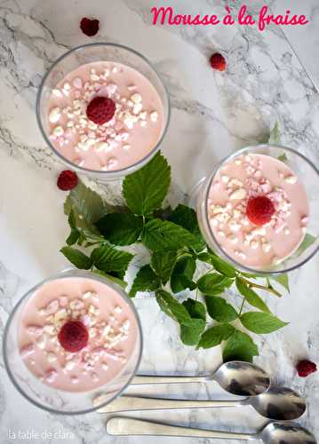 Mousse à la fraise