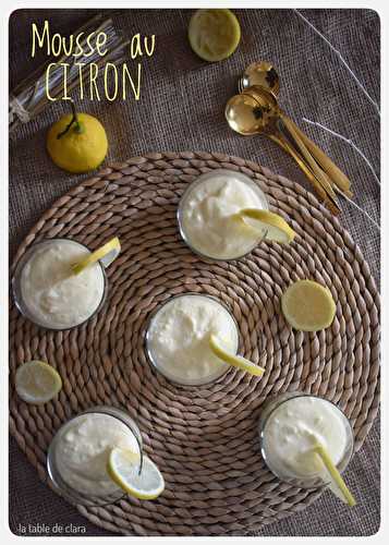 Mousse au citron