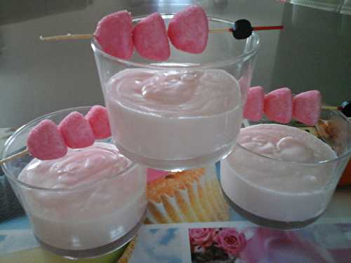 Mousse chantilly aux fraises tagada