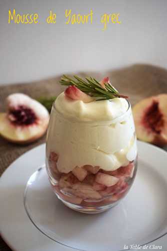 Mousse de Yaourt grec 