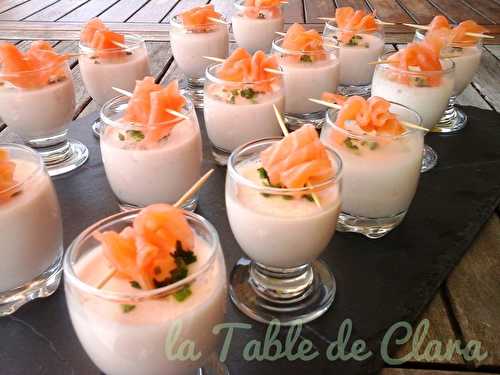 Panna cotta au saumon fumé 