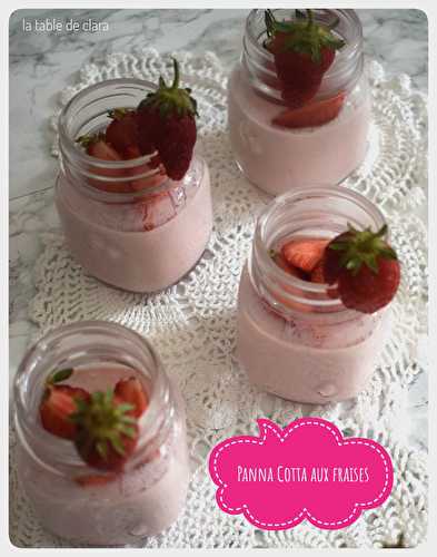 Panna cotta aux fraises