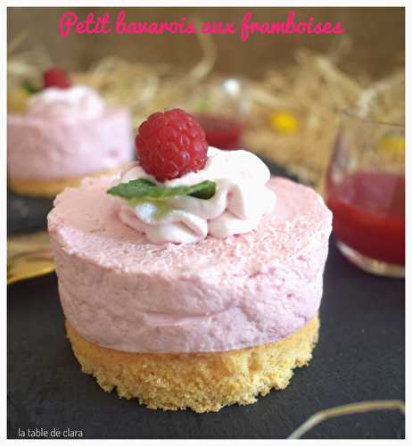 Petit bavarois aux framboises