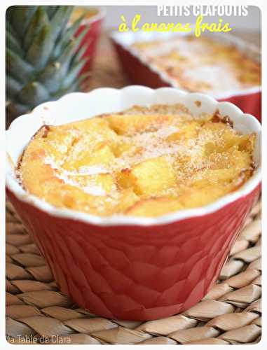 Petits Clafoutis à l'ananas frais 