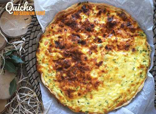 Quiche au saumon fumé