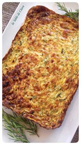 Quiche sans pâte aux 2 courgettes 