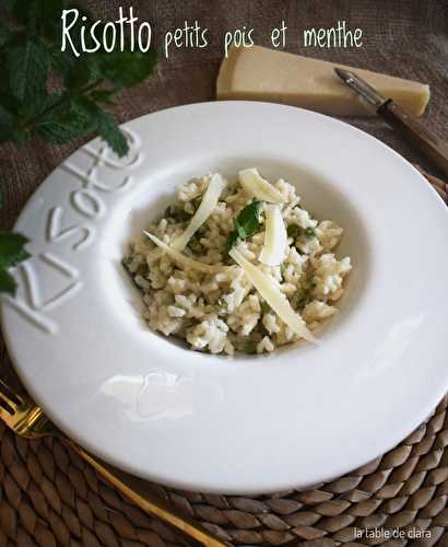 Risotto petits pois menthe