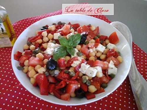 Salade composée  aux pois chiches