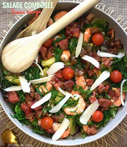 Salade composée - Sauce vierge