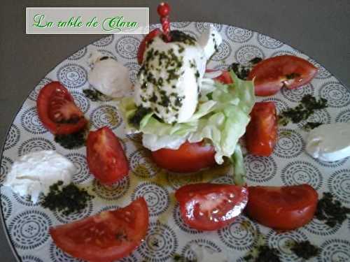 Salade tomates mozarella 