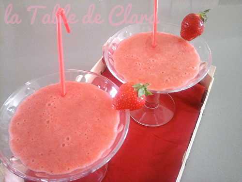 Smoothie fraises banane