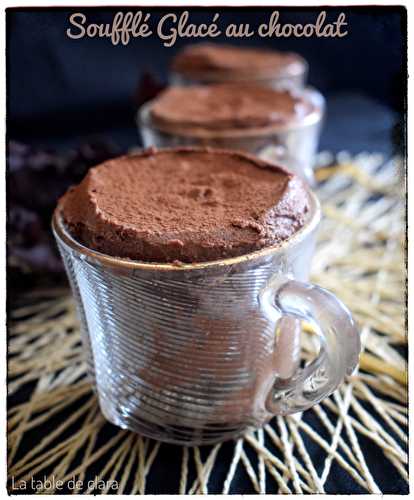 Soufflé glacé au chocolat