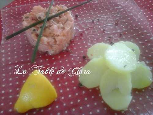 Tartare aux deux saumons de la Saint Valentin 