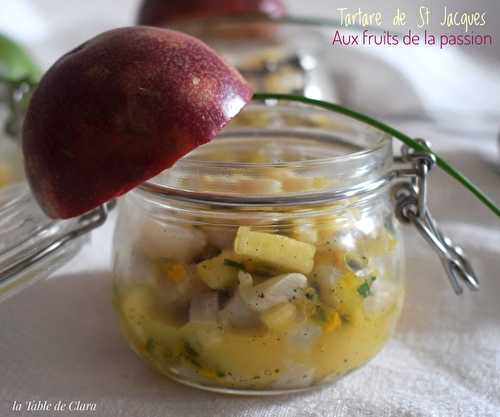 Tartare de Saint Jacques aux fruits de la passion 