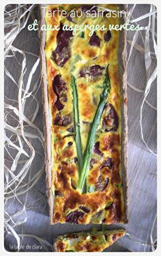 Tarte au sarrasin et aux asperges vertes