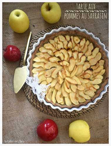 Tarte aux pommes au sarrasin