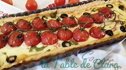 Tarte aux tomates cerises 