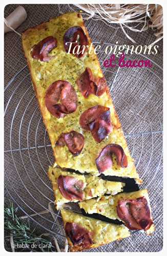 Tarte oignons et bacon