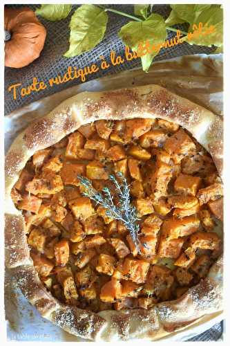 Tarte rustique à la butternut rôtie