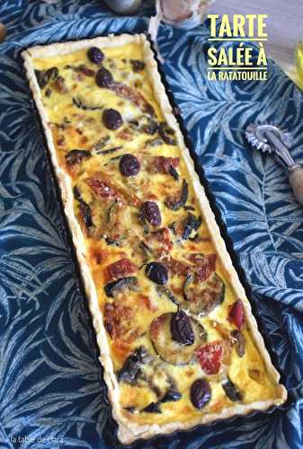 Tarte salée à la ratatouille